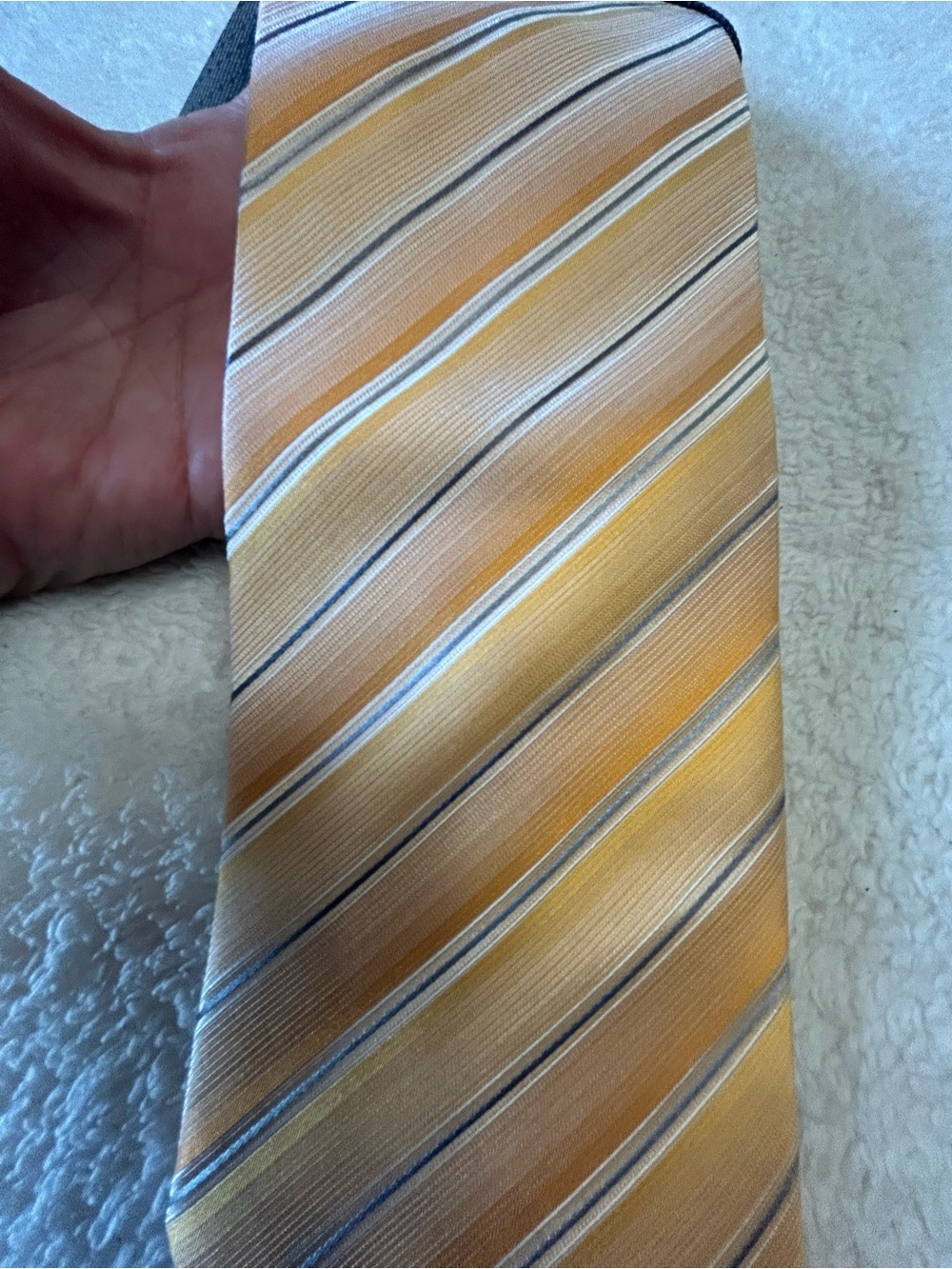 Classic Yellow Striped Necktie